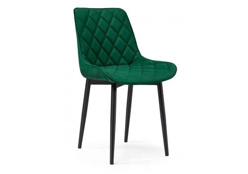 фото стул деревянный баодин велюр зеленый / черный | 220svet.ru