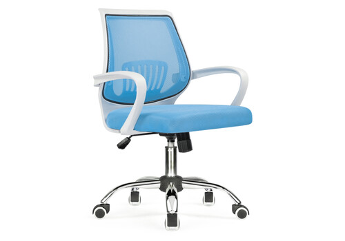 фото компьютерное кресло woodville ergoplus blue / white 15375 | 220svet.ru
