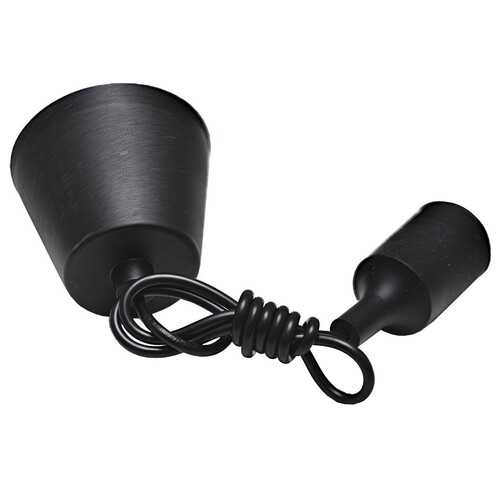 фото подвесной светильник imex шнур с патроном pnl.e27/1 black | 220svet.ru