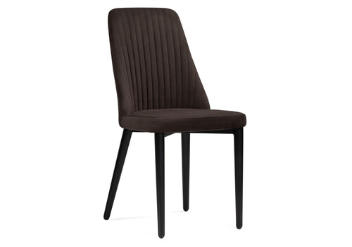 фото стул woodville фена r темно-коричневый / черный 528466 | 220svet.ru