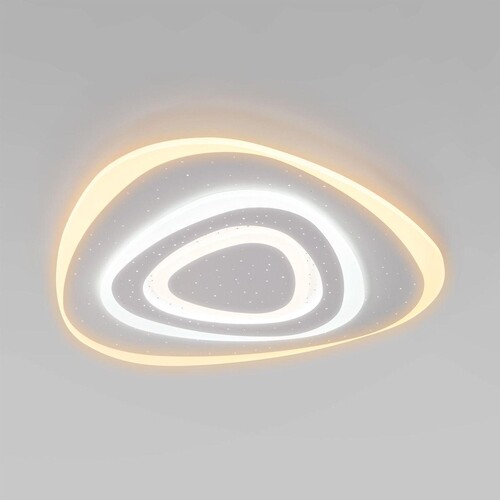 фото потолочный светодиодный светильник eurosvet siluet 90115/6 белый | 220svet.ru