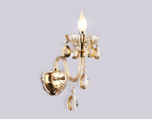 фото настенный классический светильник с хрусталем ambrella light tr4912 | 220svet.ru