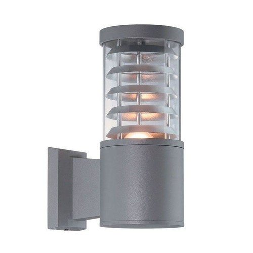 фото уличный настенный светильник ideal lux tronco ap1 grigio | 220svet.ru