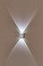 Миниатюра фото настенный светодиодный светильник imex cross il.0014.0001-2 wh | 220svet.ru