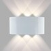 Миниатюра фото настенный светодиодный светильник imex cross il.0014.0001-6 wh | 220svet.ru