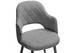 Миниатюра фото стул woodville гутрид ромбы спереди серый / черный 504185 | 220svet.ru