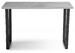 Миниатюра фото стол деревянный лота лофт 140 25 мм черный матовый / бетон | 220svet.ru