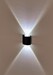 Миниатюра фото настенный светодиодный светильник imex cross il.0014.0001-2 bk | 220svet.ru