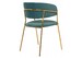 Миниатюра фото стул kamelia green / gold | 220svet.ru