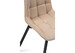 Миниатюра фото стул woodville челси крутящийся велюр бежевый / черный 520596 | 220svet.ru
