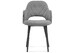 Миниатюра фото стул woodville гутрид ромбы спереди серый / черный 504185 | 220svet.ru