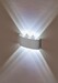 Миниатюра фото настенный светодиодный светильник imex cross il.0014.0001-6 wh | 220svet.ru