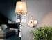 Миниатюра фото настенный светильник с абажуром и хрусталем ambrella light tr4596 | 220svet.ru
