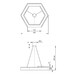 Миниатюра фото подвесной светодиодный cветильник geometria эра hexagon spo-124-w-40k-051 51вт 4000к белый б0050556 | 220svet.ru