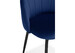 Миниатюра фото стул woodville логан синий / черный 542624 | 220svet.ru