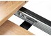 Миниатюра фото стол деревянный раскладной лота лофт 120 25 мм черный матовый / дуб вотан | 220svet.ru
