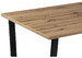 Миниатюра фото стол деревянный woodville лота лофт 140 25 мм дуб вотан / матовый черный 489611 | 220svet.ru