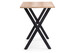Миниатюра фото стол деревянный woodville алеста лофт 120 25 мм дуб делано светлый / черный матовый 510908 | 220svet.ru