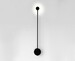 Миниатюра фото настенный светодиодный светильник italline it03-1435 black | 220svet.ru