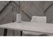 Миниатюра фото стол деревянный тринити лофт 120 25 мм бетон / матовый черный | 220svet.ru