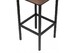 Миниатюра фото барный стул лофт ткань катания корица / черный матовый | 220svet.ru