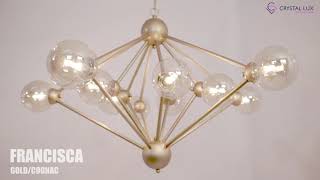 Миниатюра фото настольная лампа crystal lux francisca lg1 gold/cognac | 220svet.ru