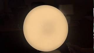 Миниатюра фото потолочный светодиодный светильник с пультом ду omnilux berkeley oml-43017-80 | 220svet.ru